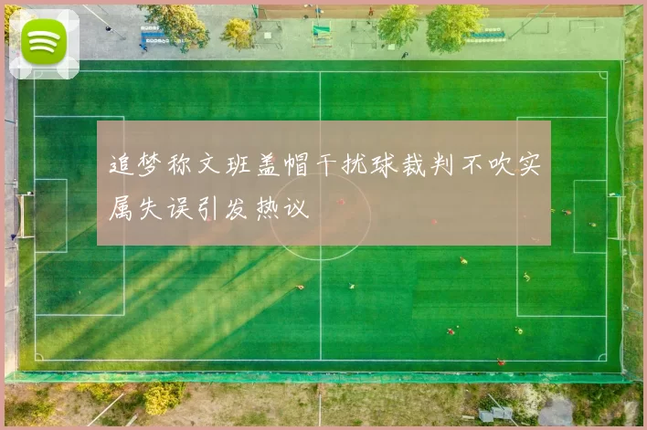 追梦称文班盖帽干扰球裁判不吹实属失误引发热议